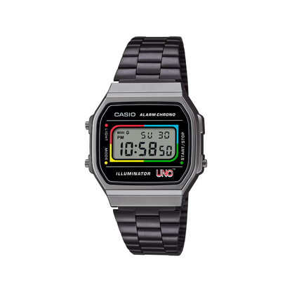 Reloj Digital Vintage Gris Unisex Edición Limitada de UNO™