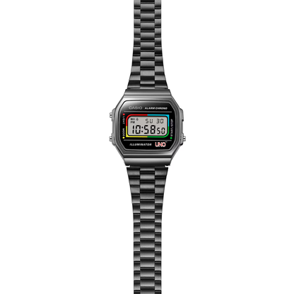 Reloj Digital Vintage Gris Unisex Edición Limitada de UNO™