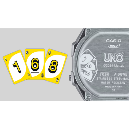 Reloj Digital Vintage Gris Unisex Edición Limitada de UNO™