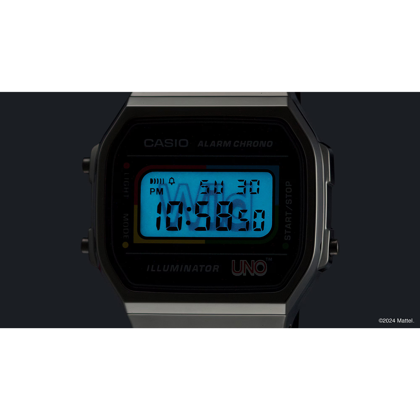 Reloj Digital Vintage Gris Unisex Edición Limitada de UNO™