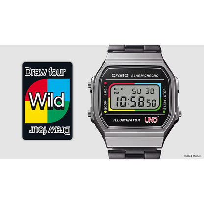 Reloj Digital Vintage Gris Unisex Edición Limitada de UNO™