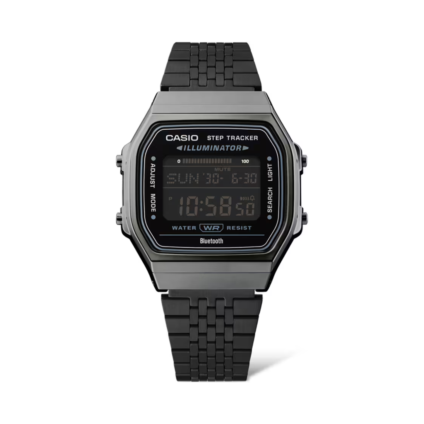 Reloj Digital Vintage Iconic Bluetooth Negro de Hombre