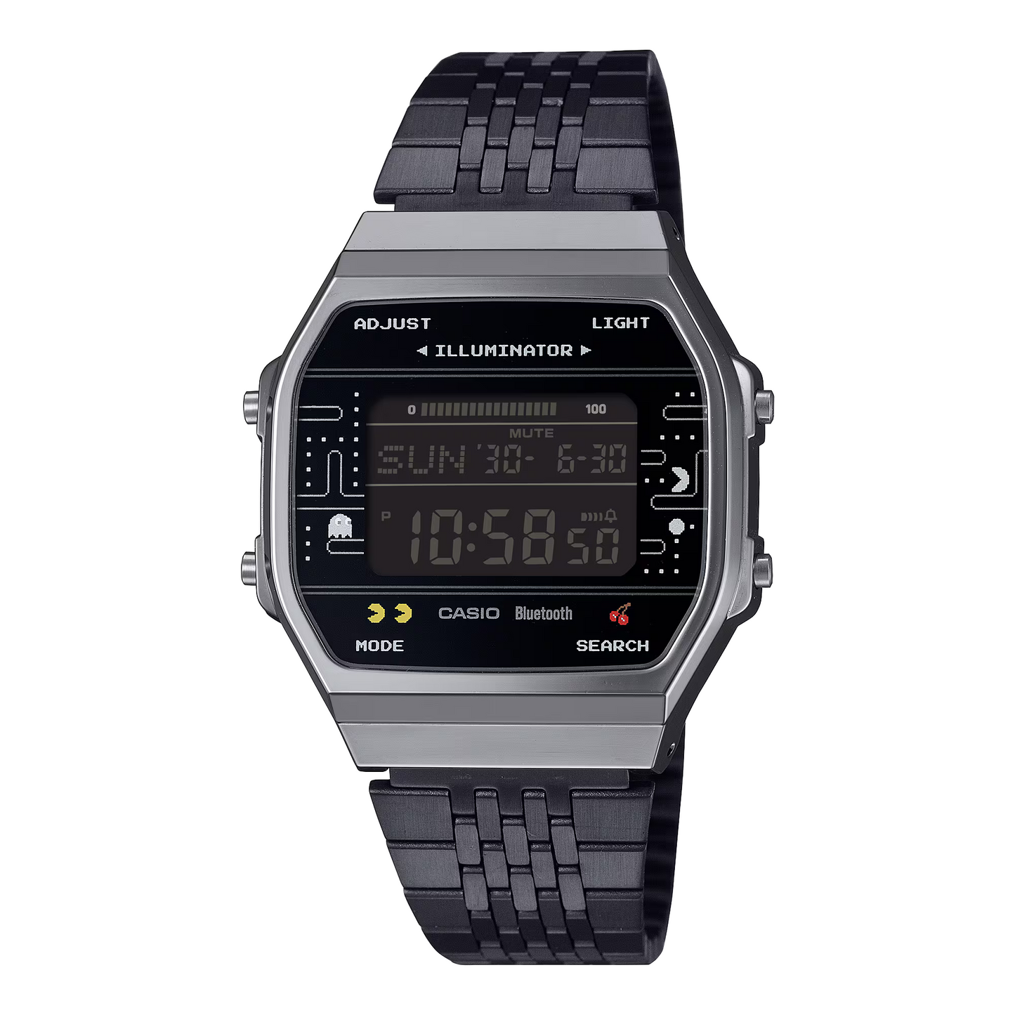 Reloj Digital Vintage Colaboracion PAC-MAN Negro Juvenil de Hombre