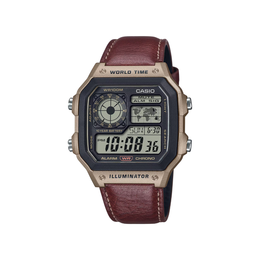 Reloj Digital Deportivo Chocolate de Hombre