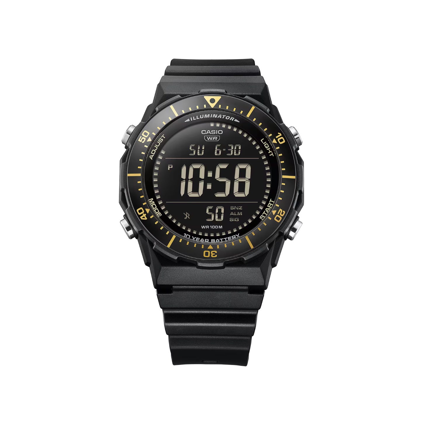 Reloj Digital Deportivo Negro de Hombre