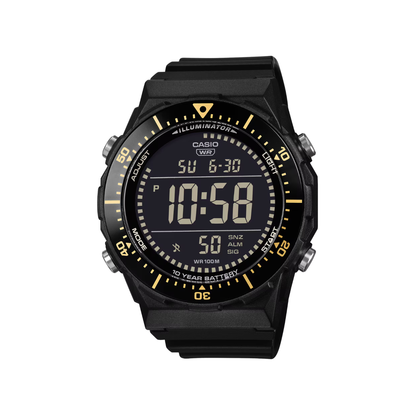 Reloj Digital Deportivo Negro de Hombre