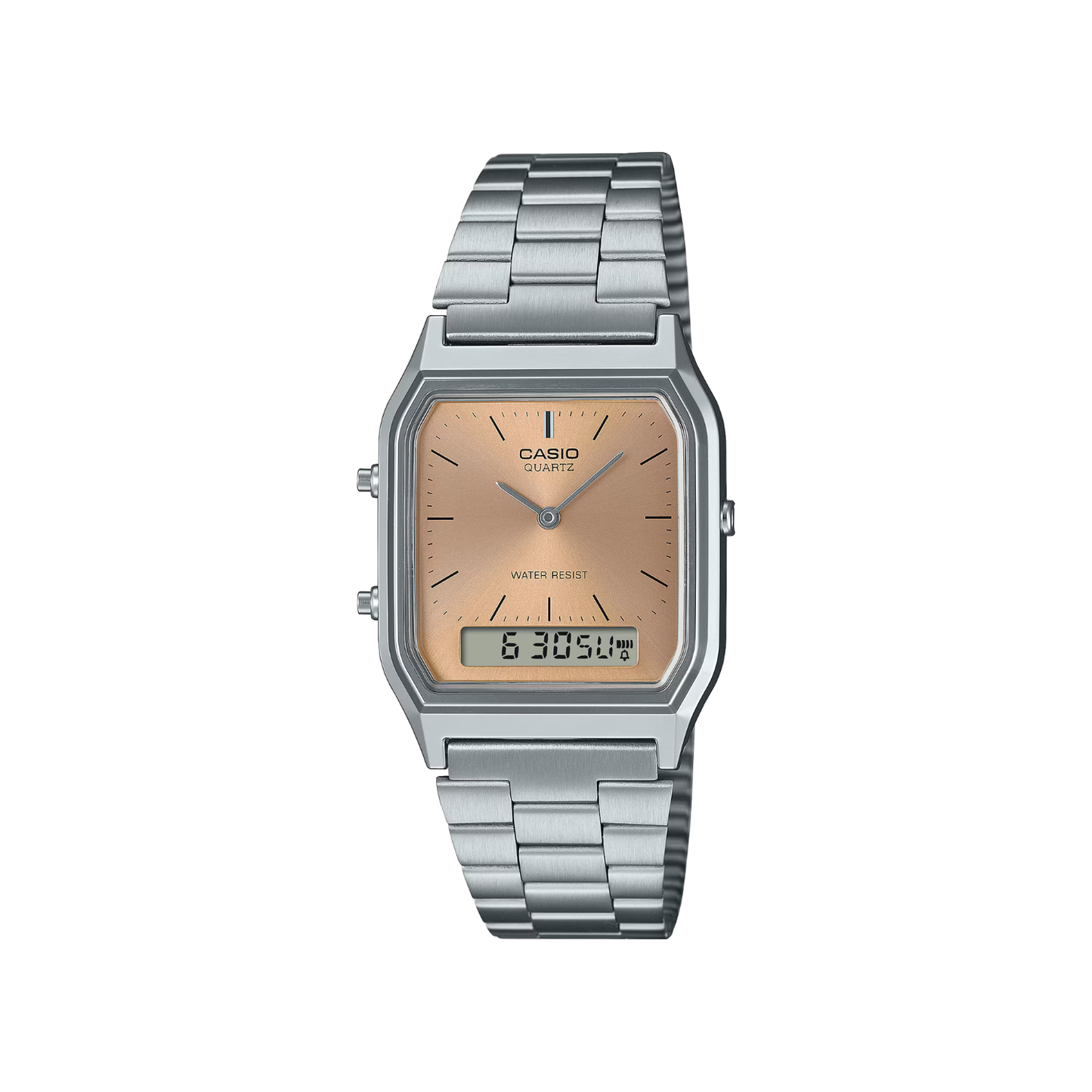 Reloj Análogo Digital Vintage Beige Unisex