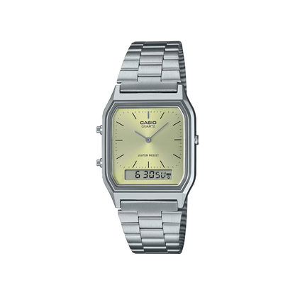 Reloj Análogo Digital Vintage Verde Olivo Unisex