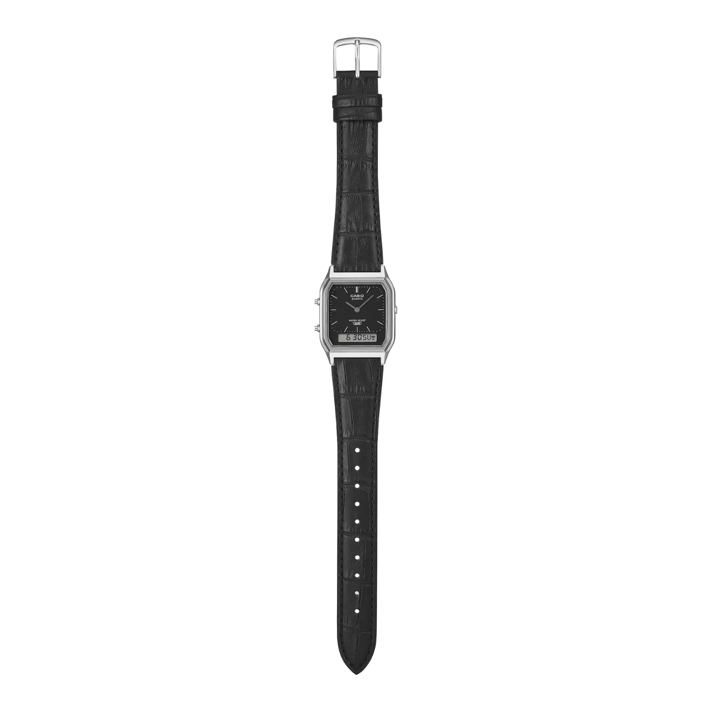 Reloj Análogo Digital Vintage Plateado Unisex