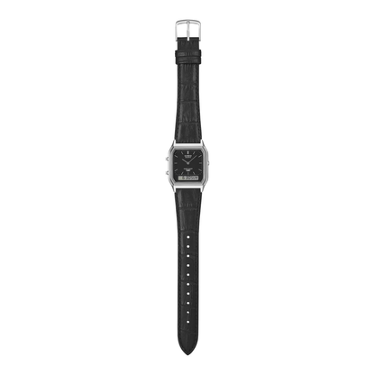 Reloj Análogo Digital Vintage Plateado Unisex