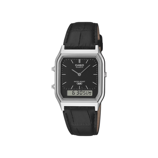 Reloj Análogo Digital Vintage Plateado Unisex