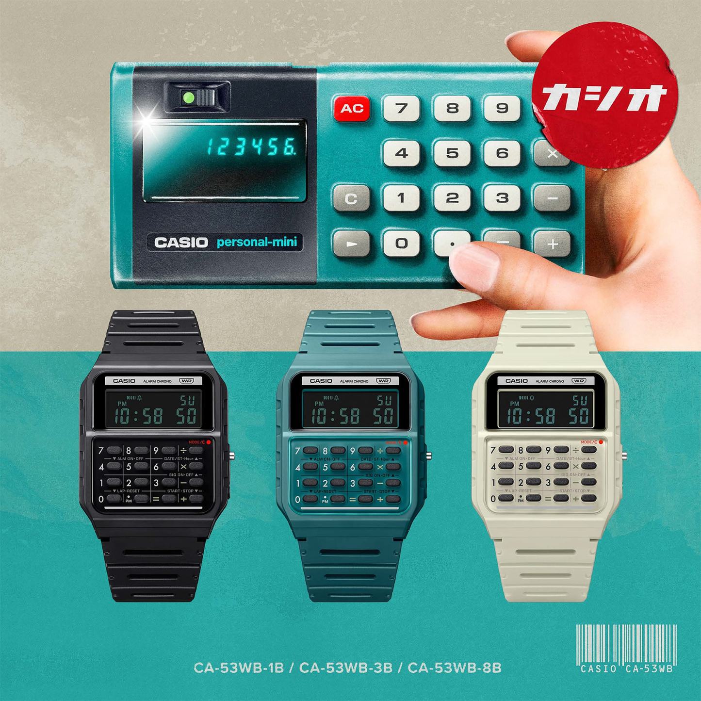 Reloj Digital Calculadora Casual Negro Unisex