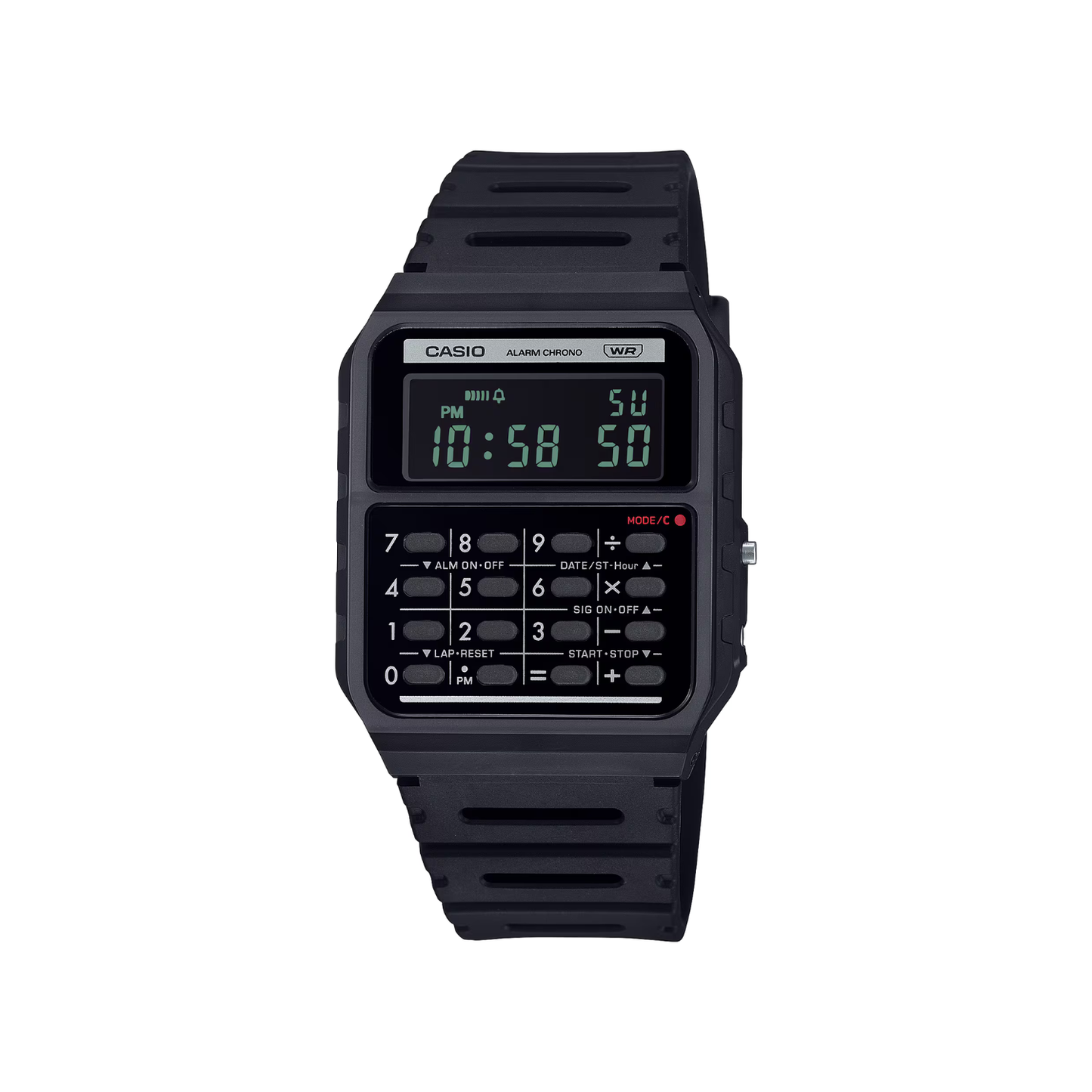 Reloj Digital Calculadora Casual Negro Unisex
