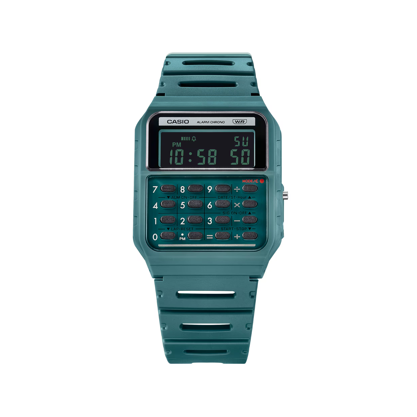 Reloj Digital Calculadora Casual Verde Unisex