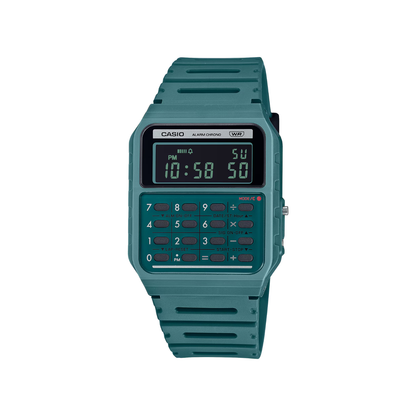 Reloj Digital Calculadora Casual Verde Unisex