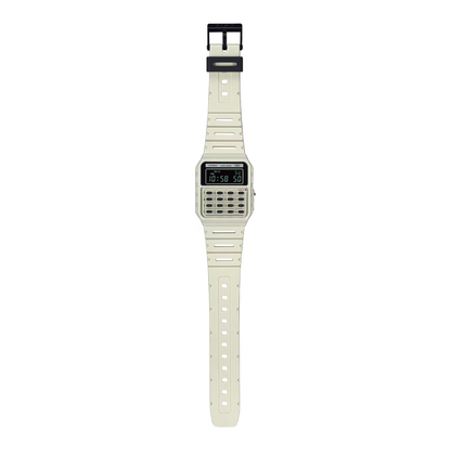 Reloj Digital Calculadora Casual Blanco Unisex