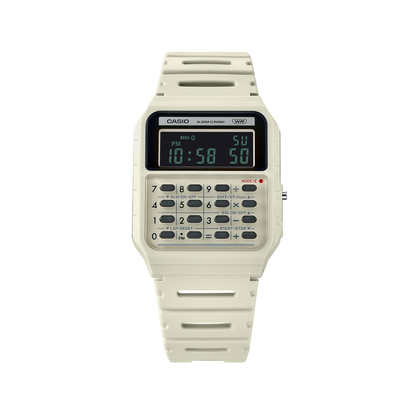 Reloj Digital Calculadora Casual Blanco Unisex