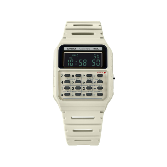 Reloj Digital Calculadora Casual Blanco Unisex
