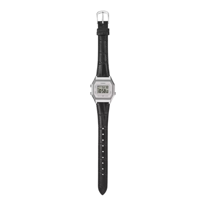 Reloj Digital Vintage Plateado Unisex