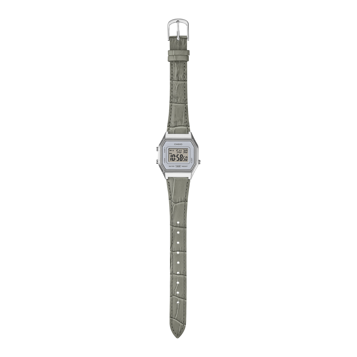 Reloj Digital Vintage Plateado Unisex