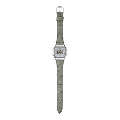 Reloj Digital Vintage Plateado Unisex