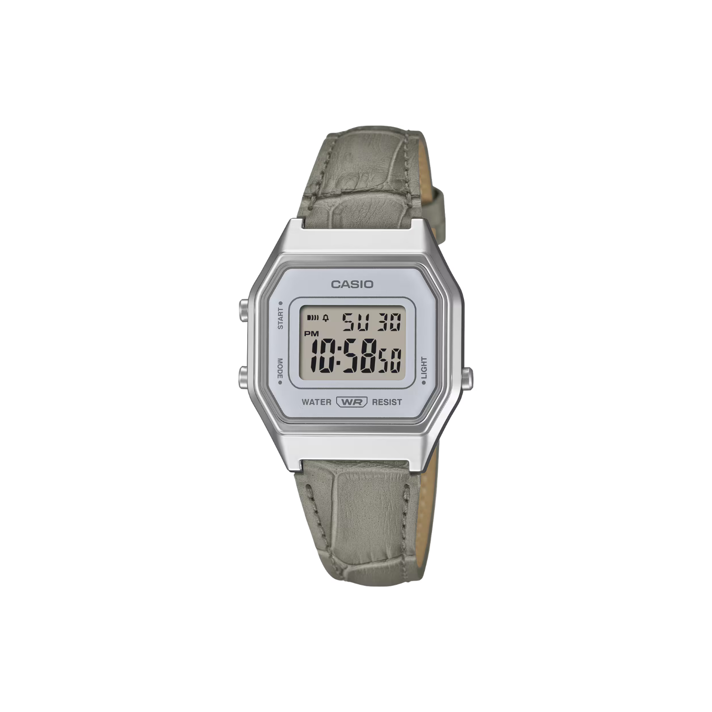 Reloj Digital Vintage Plateado Unisex