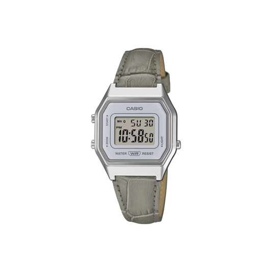 Reloj Digital Vintage Plateado Unisex