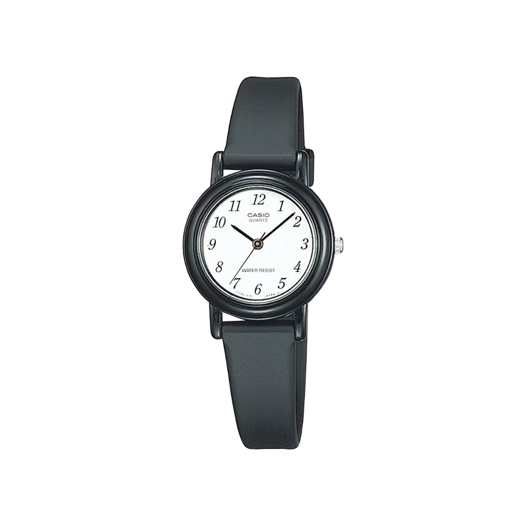 Reloj Análogo Casual Negro de Mujer