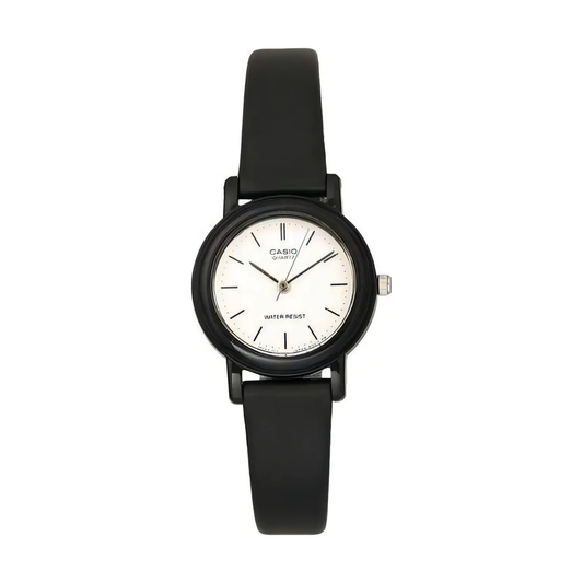 Reloj Análogo Clásico Negro de Mujer