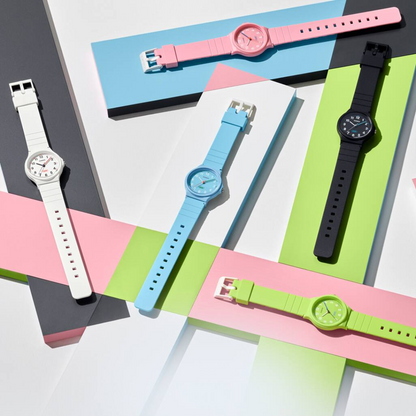 Reloj Análogo Juvenil Rosado de Mujer
