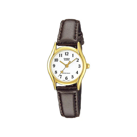 Reloj Análogo Clásico Dorado de Mujer