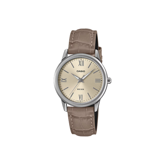 Reloj Análogo Casual Plateado de Mujer