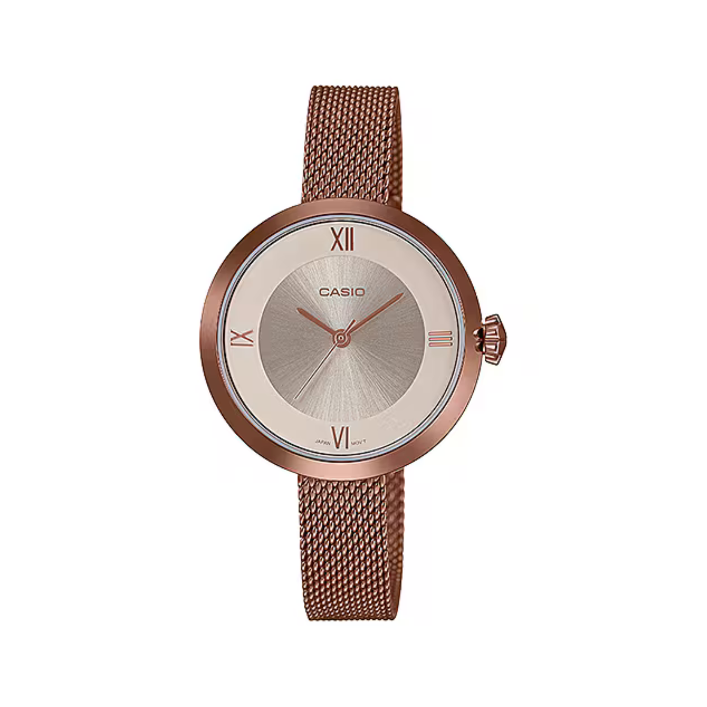 Reloj Análogo Clásico Rosado de Mujer
