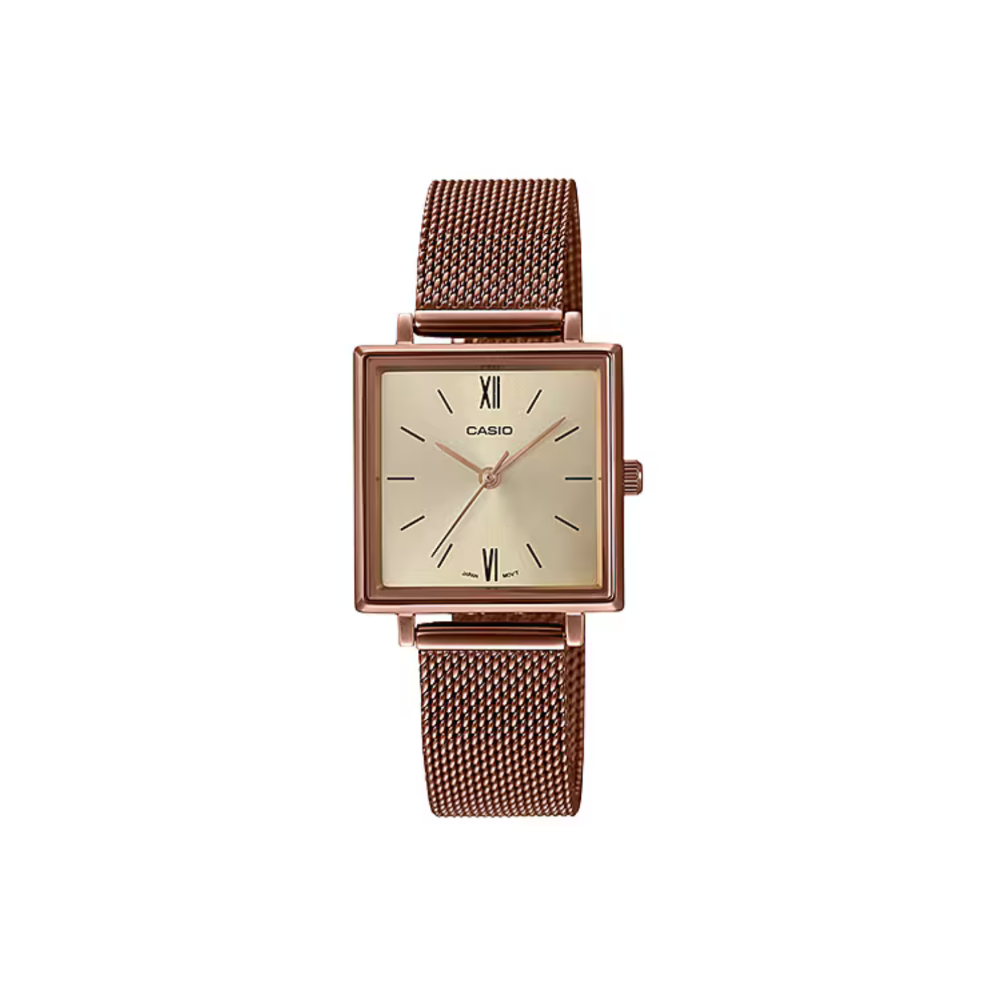Reloj Análogo Clásico Oro Rosa de Mujer