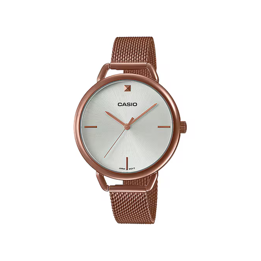 Reloj Análogo Clásico Rosado de Mujer
