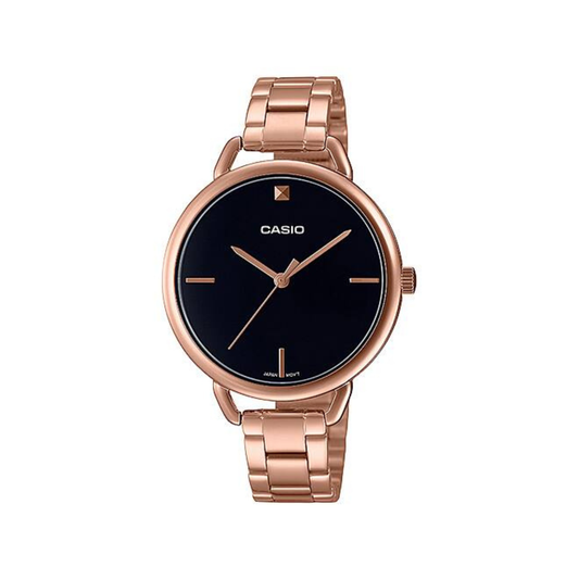 Reloj Análogo Clásico Rosado de Mujer