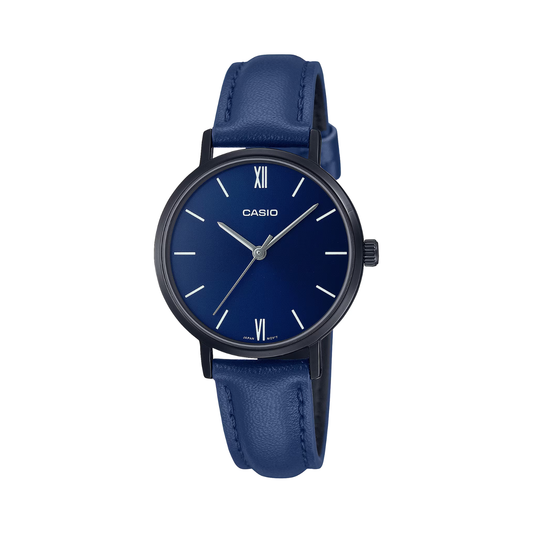 Reloj Análogo Clásico Azul de Mujer