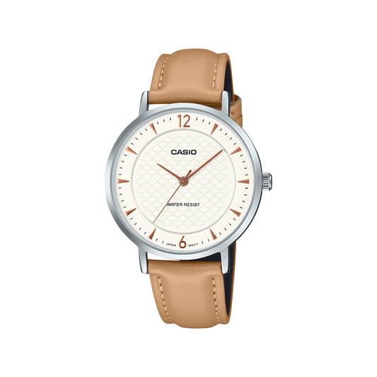 Reloj Análogo Clásico Plateado de Mujer