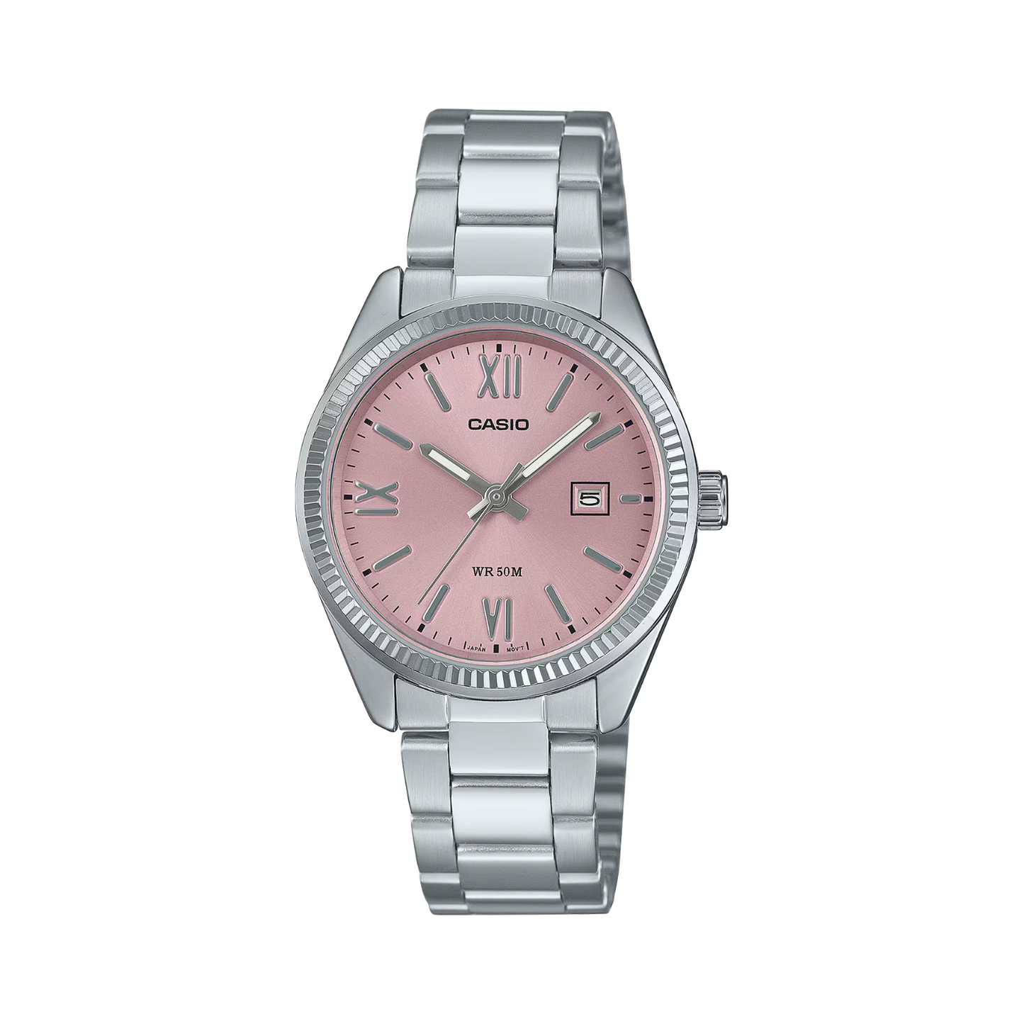 Reloj Análogo Casual Plateado de Mujer