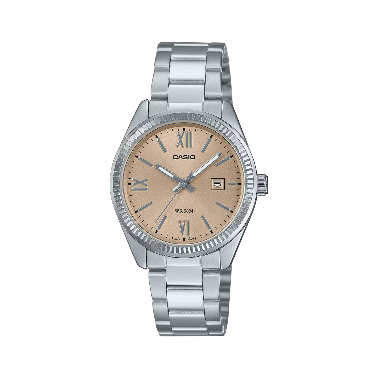 Reloj Análogo Casual Plateado de Mujer