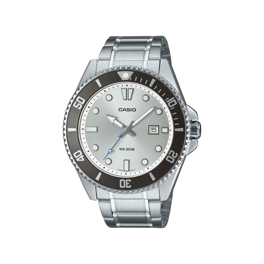 Reloj Análogo Deportivo Plateado de Hombre