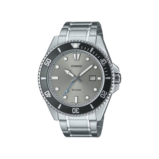 Reloj Análogo Deportivo Plateado de Hombre