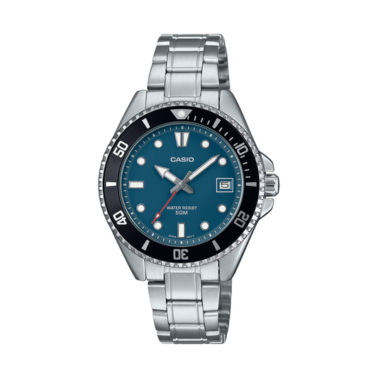 Reloj Análogo Deportivo Plateado de Hombre