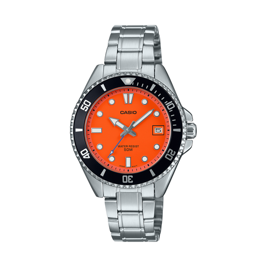 Reloj Análogo Deportivo Plateado de Hombre