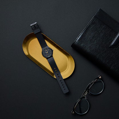 Reloj Análogo Clásico Negro Unisex