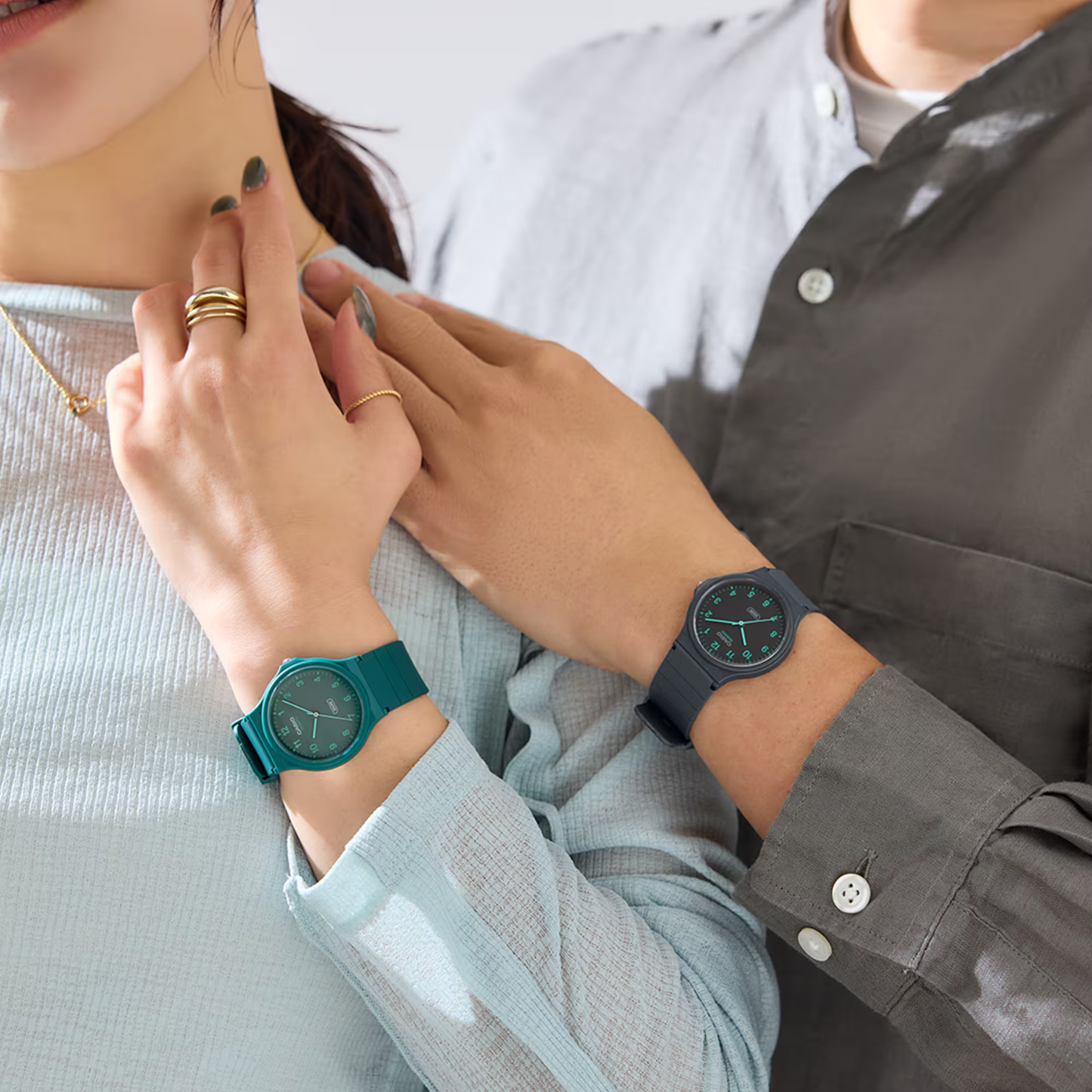 Reloj Análogo Clásico Verde Unisex