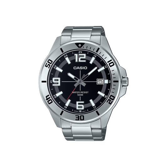Reloj Análogo Deportivo Plateado de Hombre