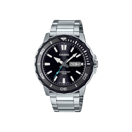 Reloj Análogo Deportivo Plateado de Hombre