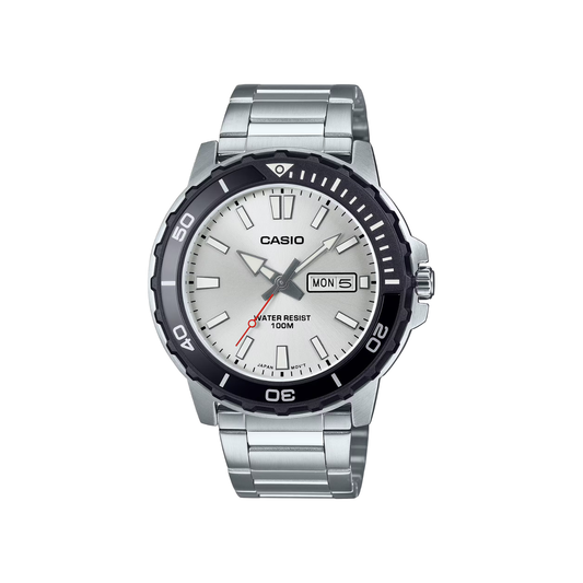 Reloj Análogo Deportivo Plateado de Hombre