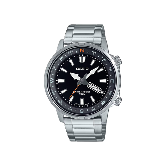 Reloj Análogo Deportivo Plateado de Hombre